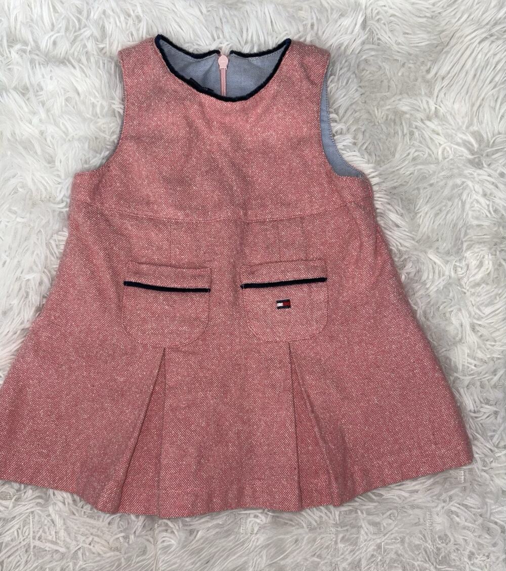 Vintage Tommy Hilfiger Wool Blend 3/6 Mo. Pink Jumper. Adorable